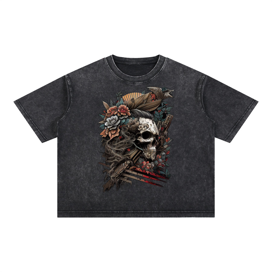 Flowered Skull Tee